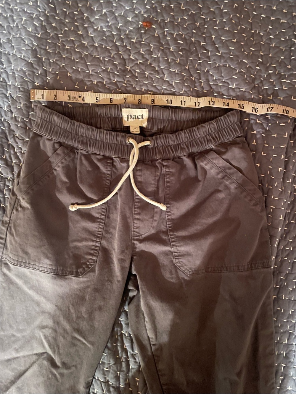 Pact women’s grey Drawstring Casual Pants